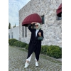 Tesettür Çapraz Kanguru Tunik Siyah Model 417 Tunik 1,650.00