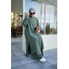 Tesettür Saye Takım Haki Model 509 TUNİK TAKIM 1,980.00
