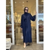 Tesettür Premium Abaya Lacivert Model 536 TUNİK TAKIM 2,250.00