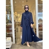 Tesettür Premium Abaya Lacivert Model 536 TUNİK TAKIM 2,250.00