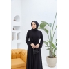 Tesettür Sandy Kiloş Elbise Siyah Model 457 ELBISE